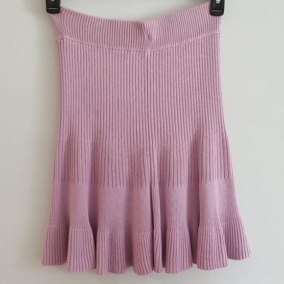 NWT FREE PEOPLE SOLID GOLD MINI SKIRT - Picture 4 of 5